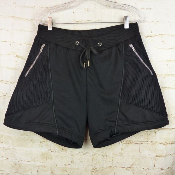 Skingraft Shorts Mens M Black Neoprene Mesh Zipper Jonny Cota Cyber Punk FLAW - Picture 2 of 15